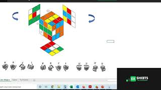 Playing Rubik's cube with Excel - Download screenshot 5