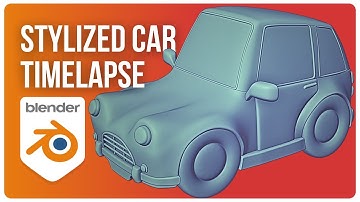 Creating 3D Stylized Car in Blender | Modeling Timelapse