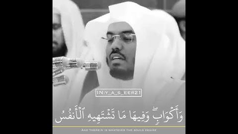 الشيخ ياسر الدوسري تلاوة مؤثرة من سورة الزخرف