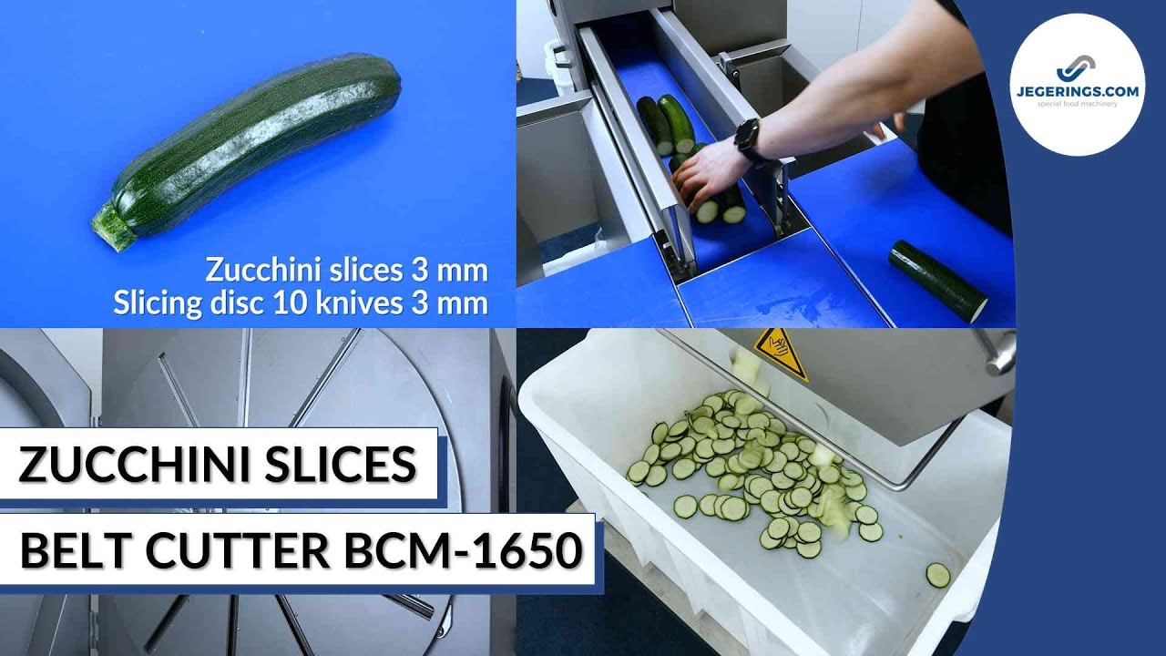 Machine Cutting Zucchini | Vegetable Slicing Machine BCM-1650