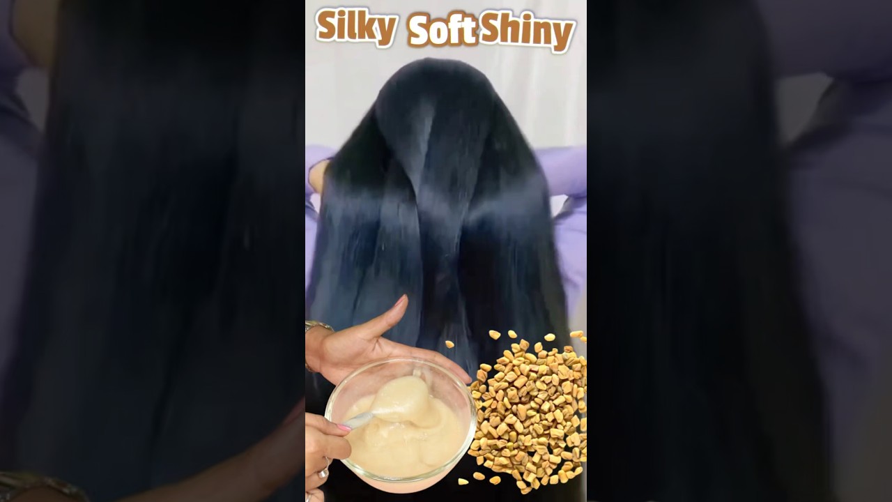 Homemade Methi Shampoo For Long Thick Hair Growth & Silky Shiny Hair #hairgrowth #shampoo #haircare