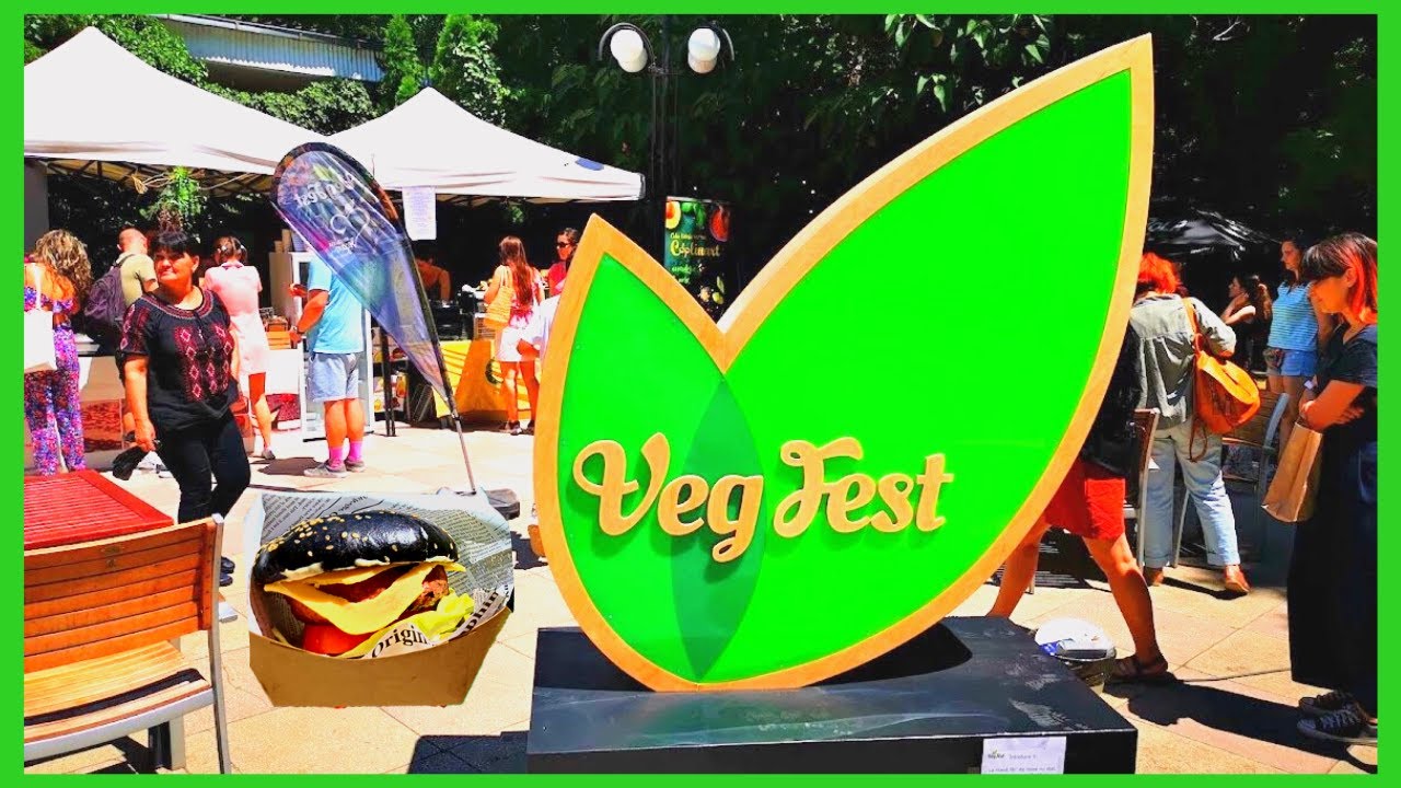 (4K) VegFest - Festival produse vegane si naturiste - Bucuresti - Gradina Universitarilor