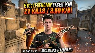 b1t DROPS A KNIFE ACE & 3.50 K/D ON FACEIT! (21 Kills POV)