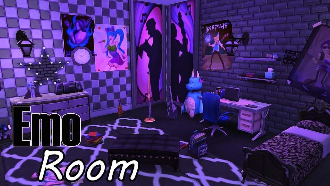 The Sims 4 Speed Build Emo  Bedroom  YouTube