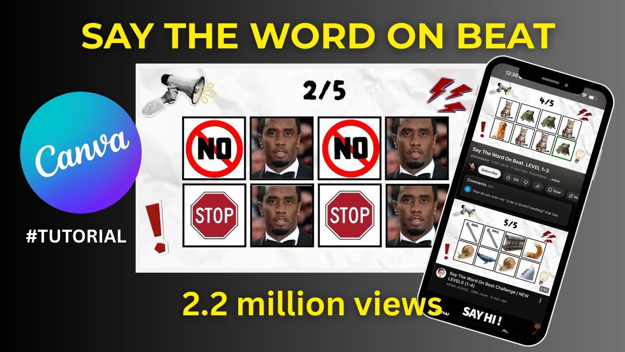 How to Create VIRAL Word On Beat Challenge Videos Tutorial