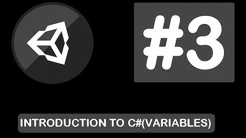 Introduction to C# in Unity(Variables) | Tame4Game | Beginners Unity Tutorial