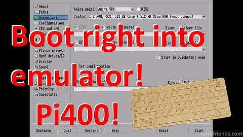 Amiga on the Raspberry Pi with DietPi and Amiberry: I got the Pi 400 to work!