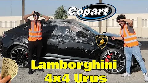 Mo Vlogs & I  Found The famous Crash Lamborghini 4x4 Urus In Copart Dubai