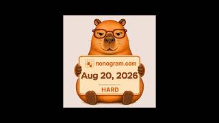 Nonogram.com Daily Puzzle (Aug 20, 2026) — Hard  #mobilegaming #puzzle #nonogram #dailypuzzle