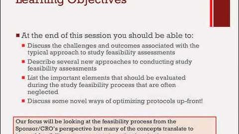 Study Feasibility Trailer