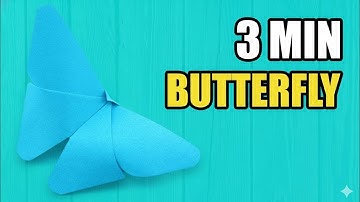 Easy Origami Butterfly In only 2 Minutes / Very Simple