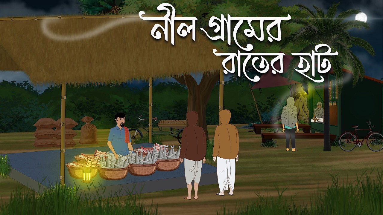 নীলগ্রামের রাতের হাট | Bhoutik Golpo | Bhuter Cartoon | Bangla Bhoutik | Bangla Haunted Story | BBA