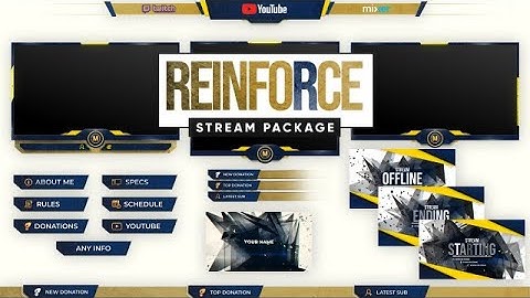 Stream Package - Overlays, Screens V2 After Effects Templates