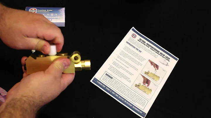 How to bleed your proportioning valve