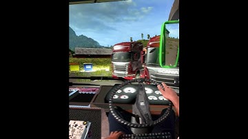 Thumbnail of Euro truck simulator 2 with real steering wheel gaming🤩💥 #shorts #trending #ets2