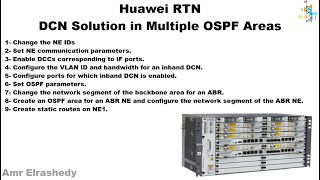 Huawei RTN Configuration IP DCN Multiple OSPF Areas