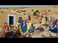 Pakistani hindu women daily routine in desert  cooking village food  village life pakistan