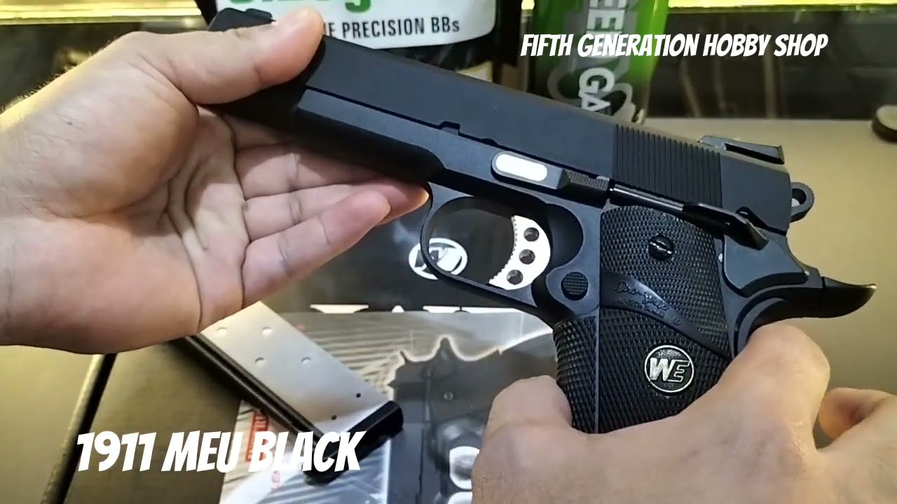 WE 1911 MEU Black video testing before packing bound to Bataan.