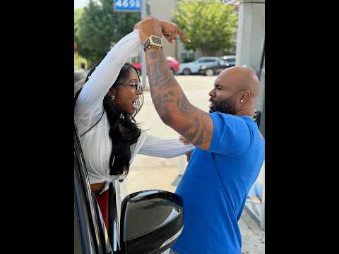 When Domini sets a fire to Mike at the gas station!