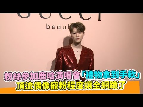 粉絲參加鹿晗演唱會「禮物拿到手軟」 頂流偶像寵粉程度讓全網跪了