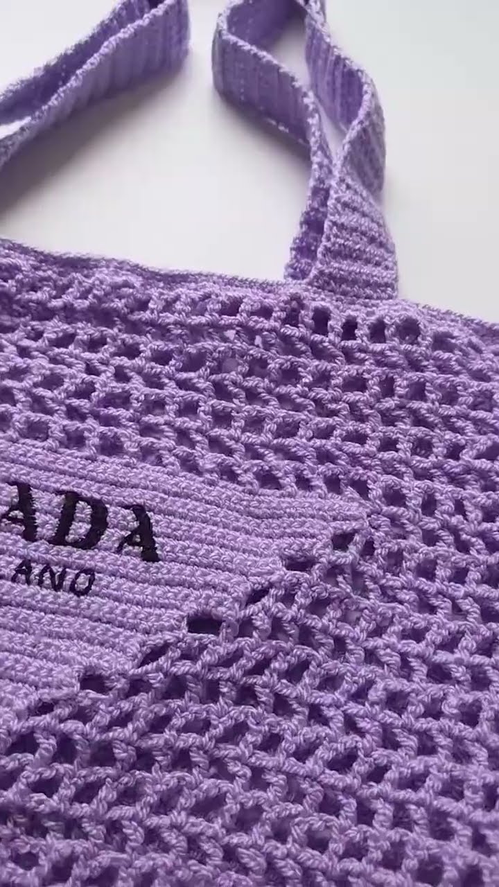 BAG PRADA #inspiraciónpinterest #crochet #granny #prada