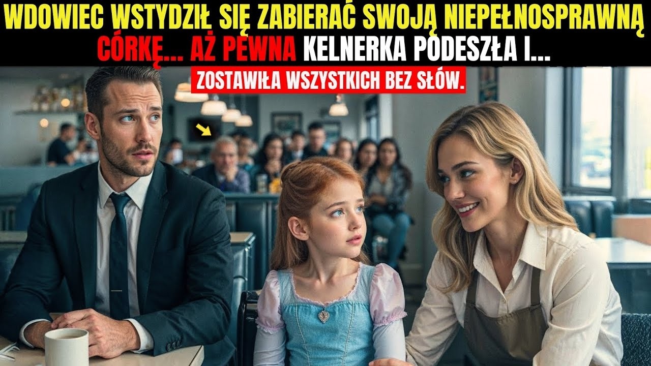 WYŚMIEWALI WDOWCA Z POWODU JEGO CÓRKI… AŻ POJAWIŁA SIĘ PEWNA KELNERKA I… ZOSTAWIŁA WSZYSTKICH BEZ