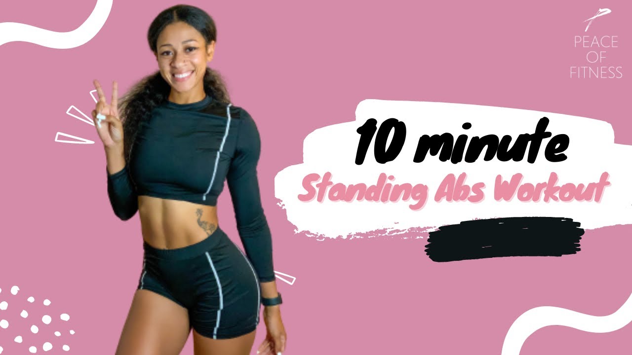 10 MINUTE STANDING ABS || Intense || No Equipment - YouTube