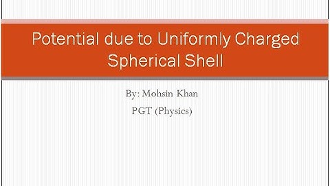 Potential due to Uniformly Charged Spherical Shell