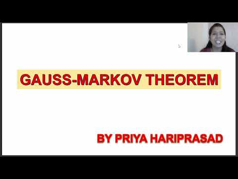 GAUSS MARKOV THEOREM