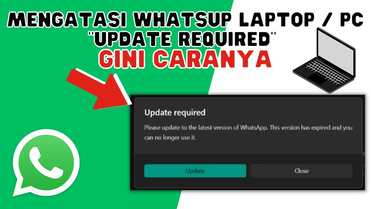 GINI CARA MENGATASI WHATSAPP LAPTOP