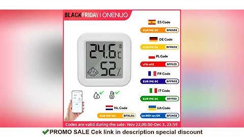 Newest Tuya Bluetooth Temperature Humidity Sensor LCD Thermometer Mini Smart Electric Hygrometer APP