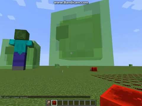 minecraft, как сделать большого зомби и слизня!!!Без модов!!!!!