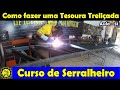 Curso de Serralheiro 51 - Como fazer uma Tesoura Treliçada - Passo a Passo - Parte 03