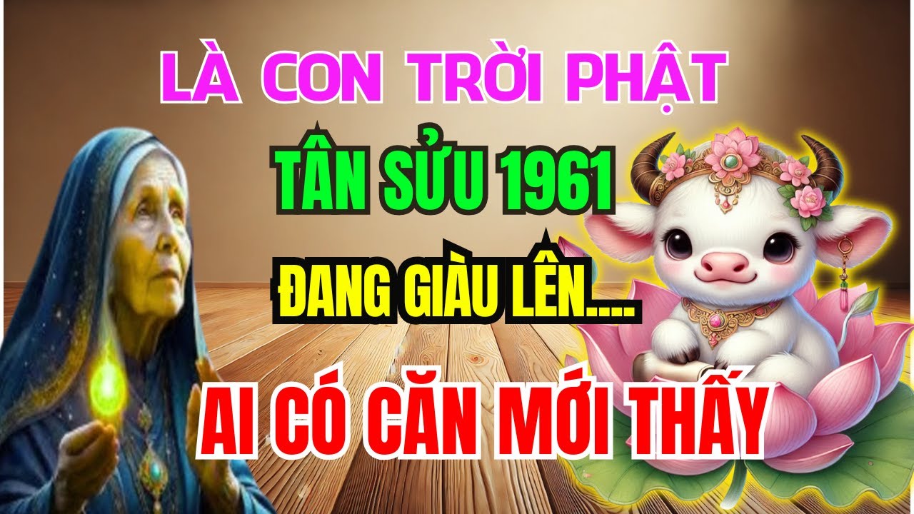 Bí Mật Lần Đầu Tiết Lộ: Tân Sửu 1961 Có CĂN LÀNH - PHÚC DÀY - MỆNH LỚN, Không Xem Là Hối Hận cả đời!