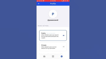 How to make Coinbase wallet private or public?