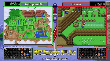 Open, Early Boots, Fast Ganon, Nov 22 2019.  ALTTP Randomizer Daily Race.