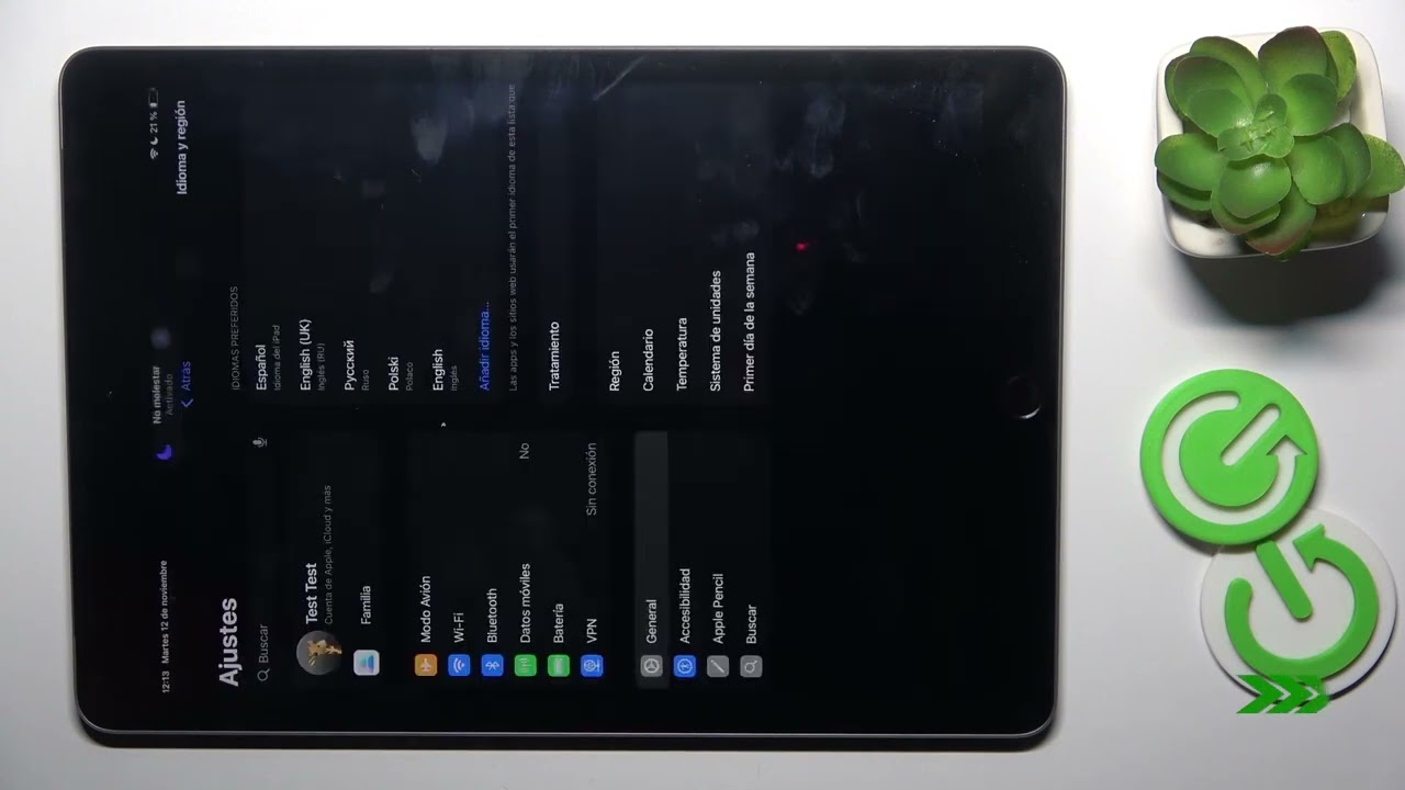 APPLE iPad 10.2 (2021) Wi‑Fi + Cellular の言語を変更する方法 - YouTube