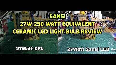 Sansi 27W 250 Watt Equivalent A21 Omni-directional Ceramic LED Light Bulb Review 01-02-001-012750