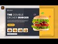 Food Banner Design in Adobe Illustrator 2021 | Graphic Design Tutorial 2021