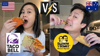 AMERICAN VS AUSTRALIAN Fast Food Battle - TACO BELL vs Guzman Y Gomez | Mexican Food Taste Review screenshot 2