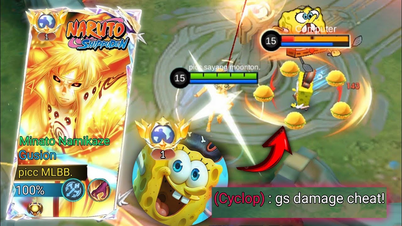 LOCK USER HERO HAMA FOMO KARENA SKIN!! GUSION X MINATO GAMEPLAY!!