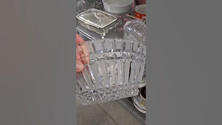 $$$DOUBLE CRYSTAL THRIFT SCORE ALERT $$$$$ #thriftfinds #thrifted #crystal #homedecor #thrifting 🤩