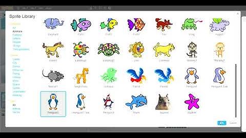 Scratch 2.0 Lesson 1 - How to add backgrounds and sprites and how to resize the sprites