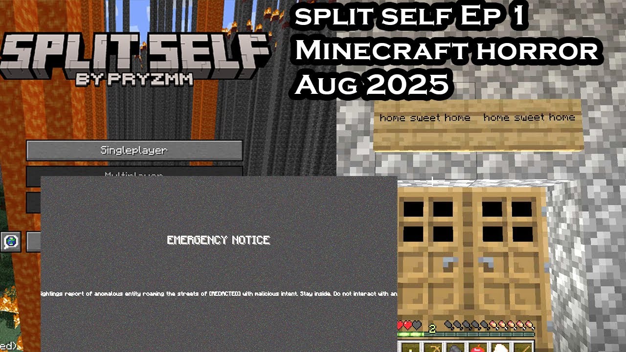 Split Self EP# 1 - Home Sweet Home & Emergency (MINECRAFT HORROR MOD ...
