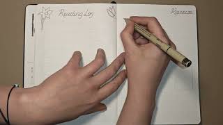 Career Overview Journal with Me in Realtime - April Bullet Journal Reading Log