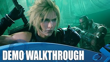 Final Fantasy VII Remake 4K Gameplay - Full Demo Walkthrough