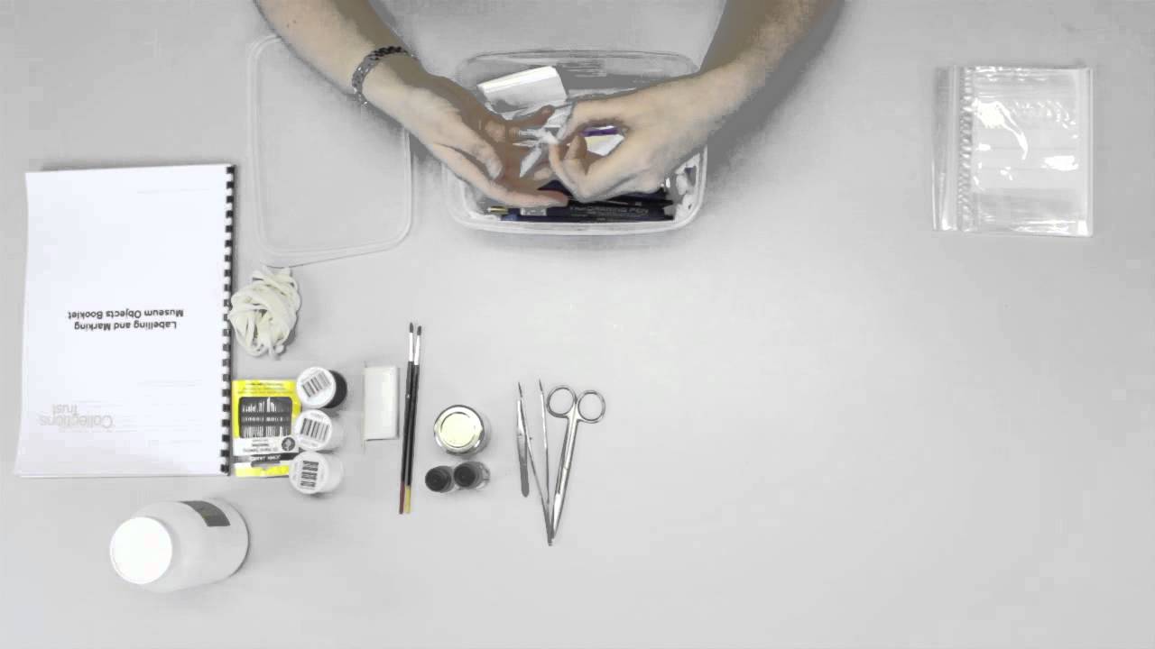 The Contents of a Museum Labelling and Marking Kit A Collections Care