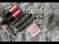 Drugstore haul  review  demo    niken nicula