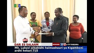 Lukuvi aikabidhi halmashauri ya Kigamboni Ardhi hekari 715 Lukuvi aikabidhi halmashauri ya Kigamboni Ardhi hekari 715