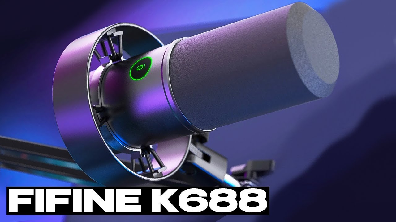 Найкращий Мікрофон FIFINE K688 — ОГЛЯД і ТЕСТ ЗВУКУ 🎙️ | Налаштування + FIFINE SC3 AmpliGame ТОП